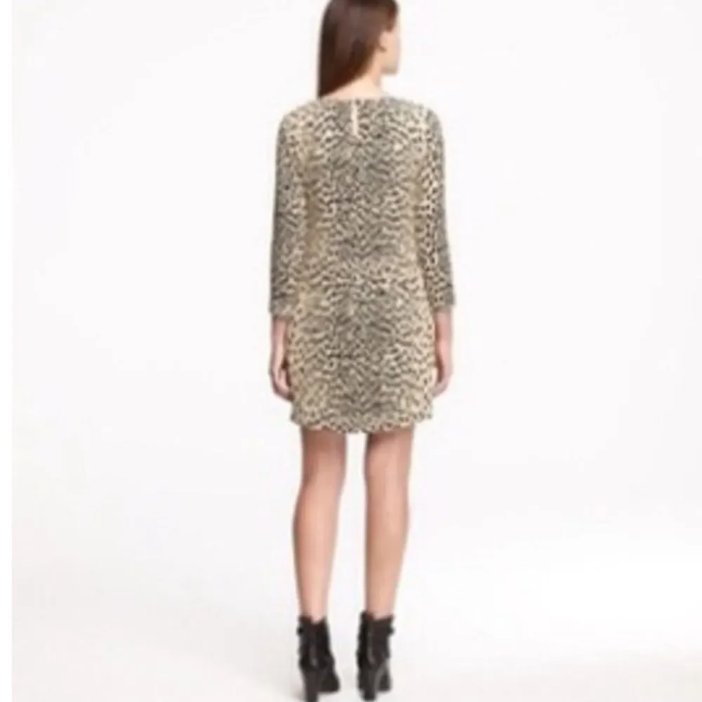 J. Crew Leopard Print Shift Dress Sz 10 Gently Loved